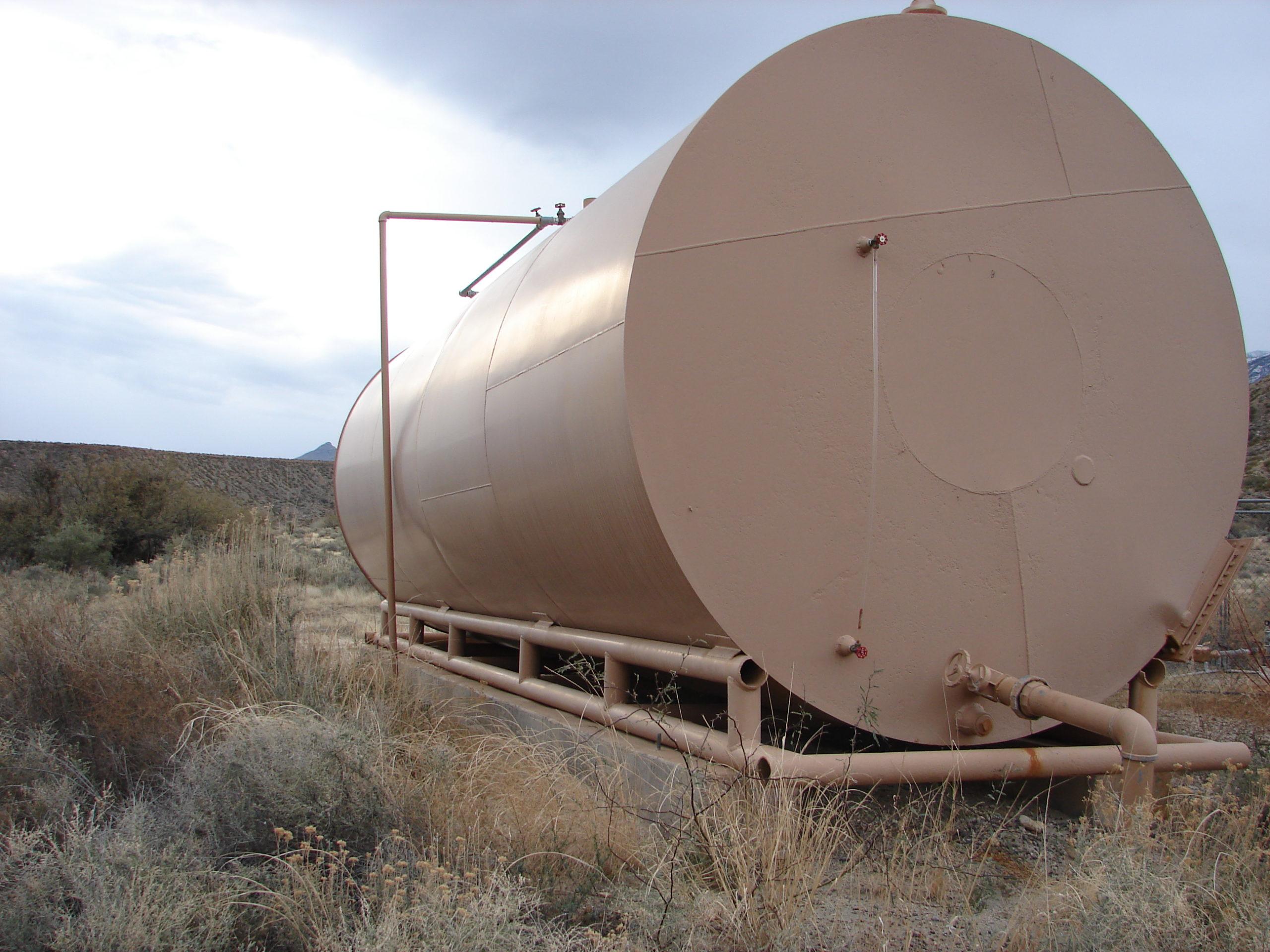 Ash creek water storage tank