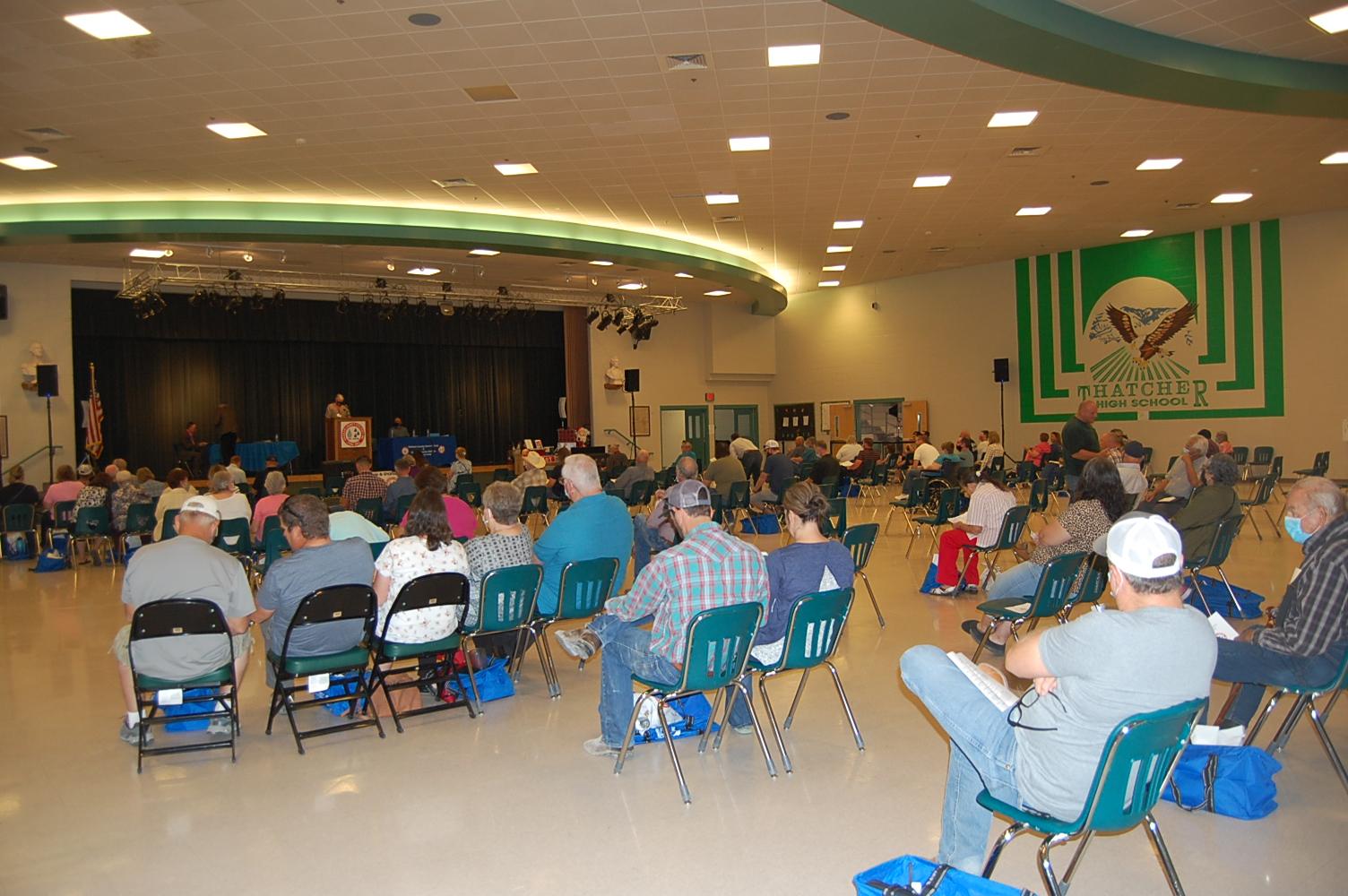 Members gathered at the 2020 annual meeting