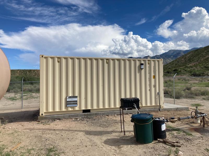 Ash creek Conex box installed