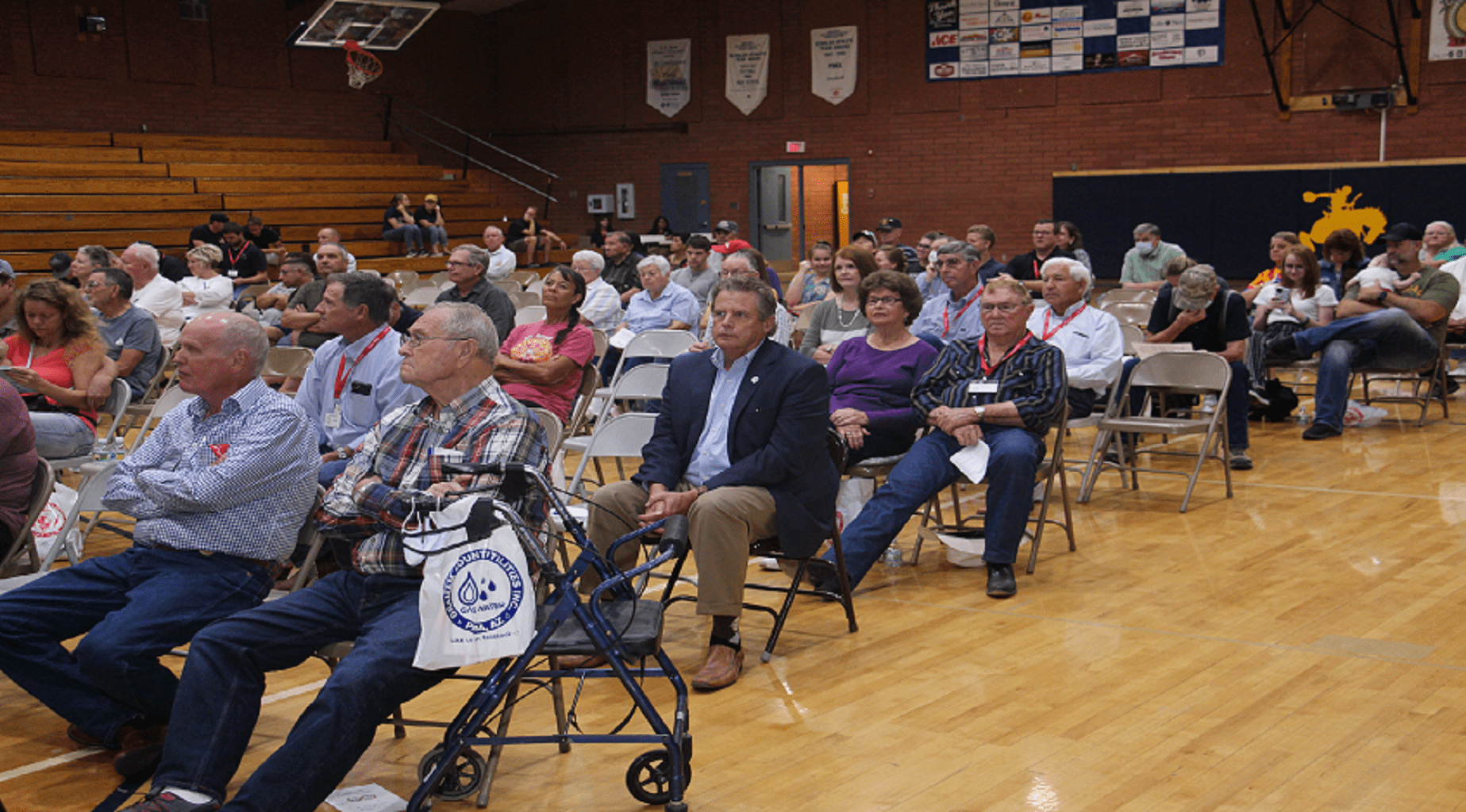 Members gathered at the 2021 annual meeting